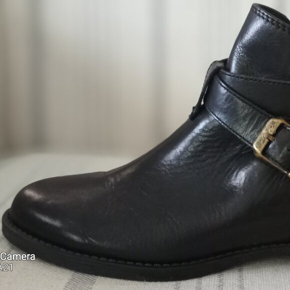 'Bella~Vita' Black Leather Boot Size 6.5M EUC - Picture 11 of 16